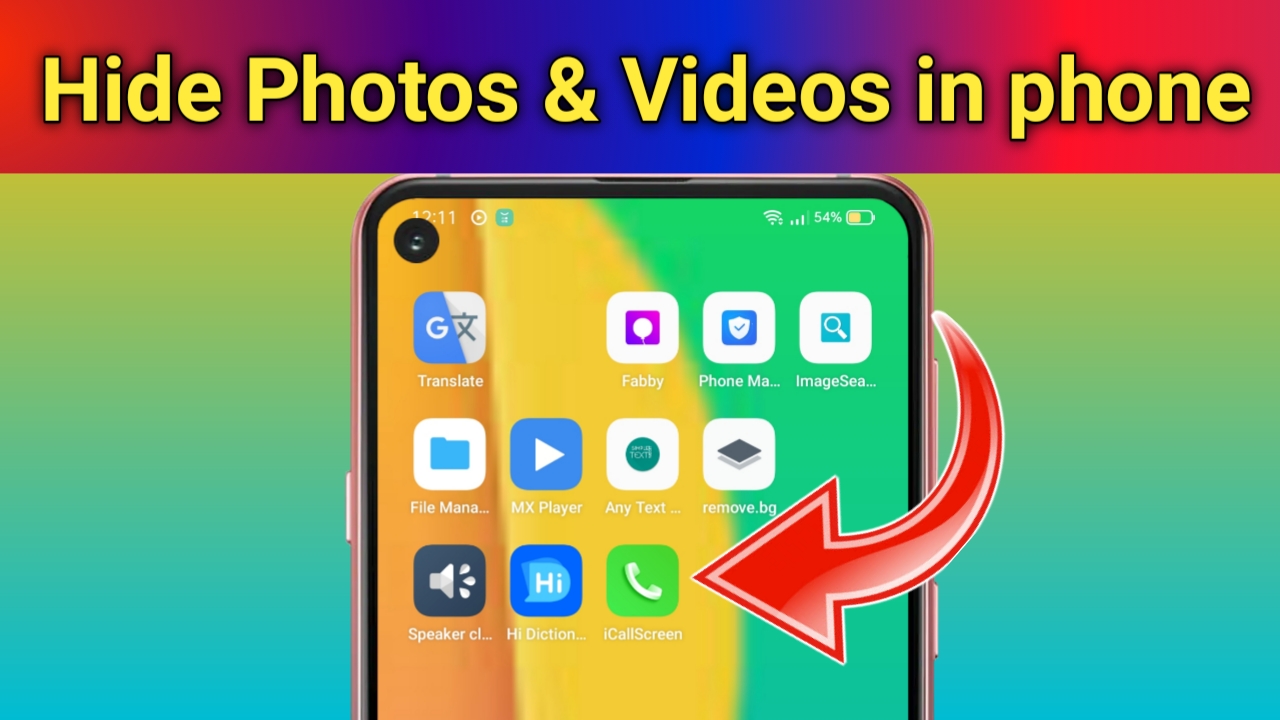 how to hide photos & video in android phone 