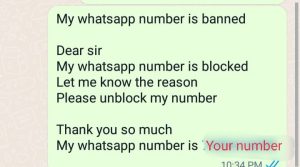 Whatsapp number ko unbanned kaise kare 