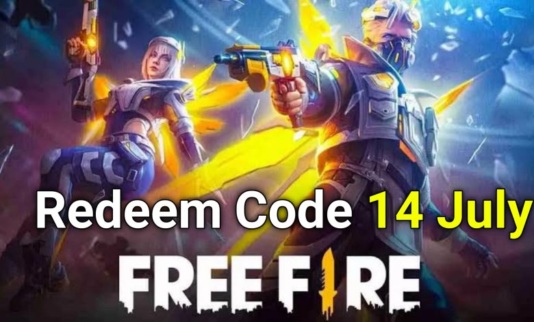 Garena Free Fire Redeem Code 14 July 2022
