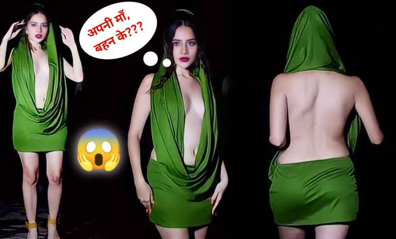 Urfi Javed Green Dress Boy Comment